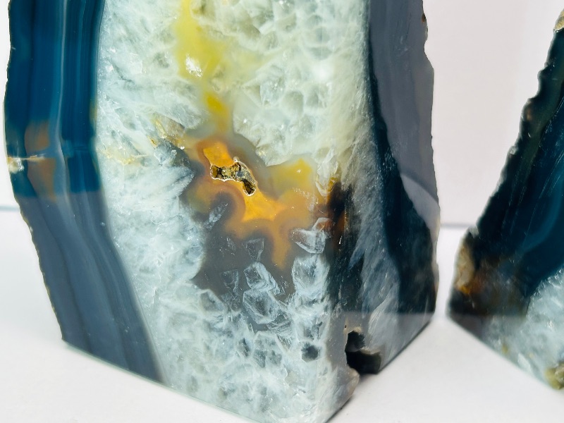 Photo 1 of 195790…5” tall agate base bookends