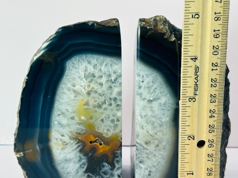 Photo 1 of 195790…5” tall agate base bookends