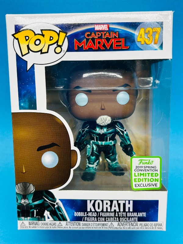 Photo 1 of 195798… Funko Pop Captain Marvel Korath bobble head figure