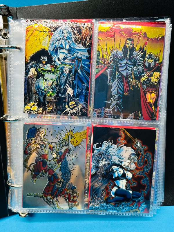 Photo 1 of 195828…final sale no return/refuns- 112 mixed lady death chrome cards in binder