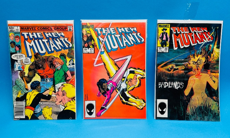 Photo 1 of 195829…3 vintage new mutants comics in plastic sleeves 