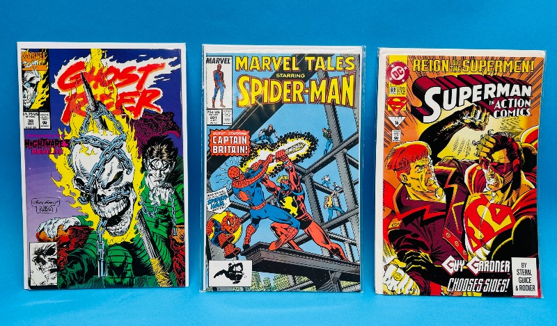 Photo 1 of 195830…3 comics in plastic sleeves 