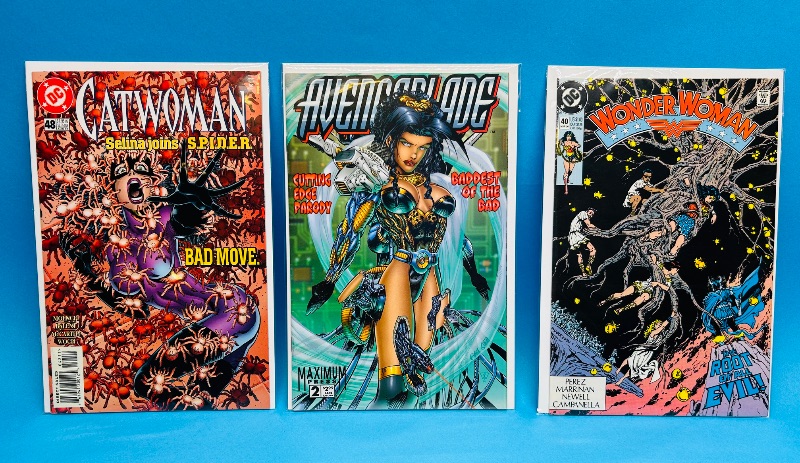 Photo 1 of 195831…3 female heroes comics in plastic sleeves