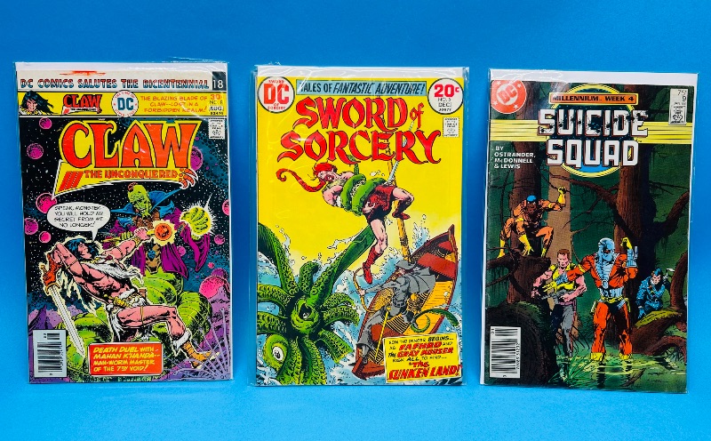 Photo 1 of 195834…3 vintage comics in plastic sleeves