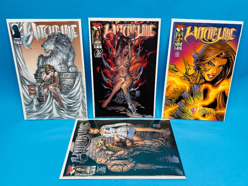 Photo 1 of 195835…4 Witchblade comics in plastic sleeves