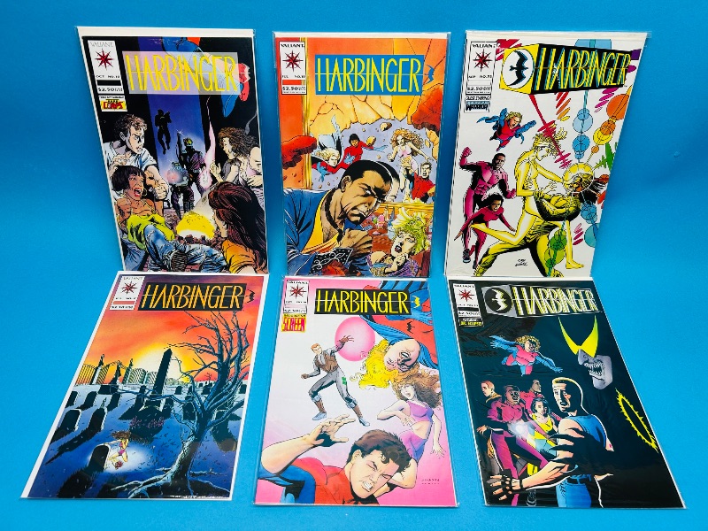 Photo 1 of 195836…6 Harbinger comics in plastic sleeves 