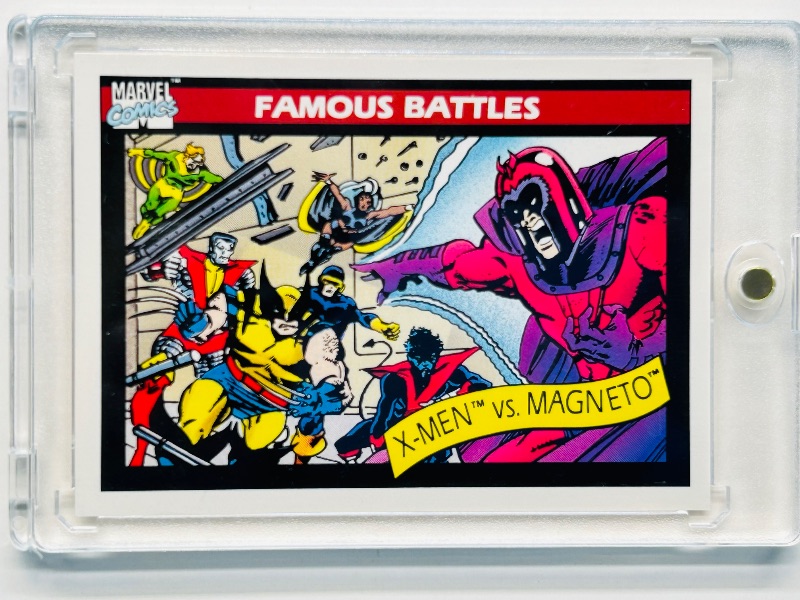 Photo 1 of 195845… Marvel X-men vs. Magneto card 100 in hard plastic case