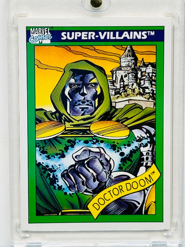 Photo 1 of 195857…Marvel Doctor Doom card 60 in hard plastic case 