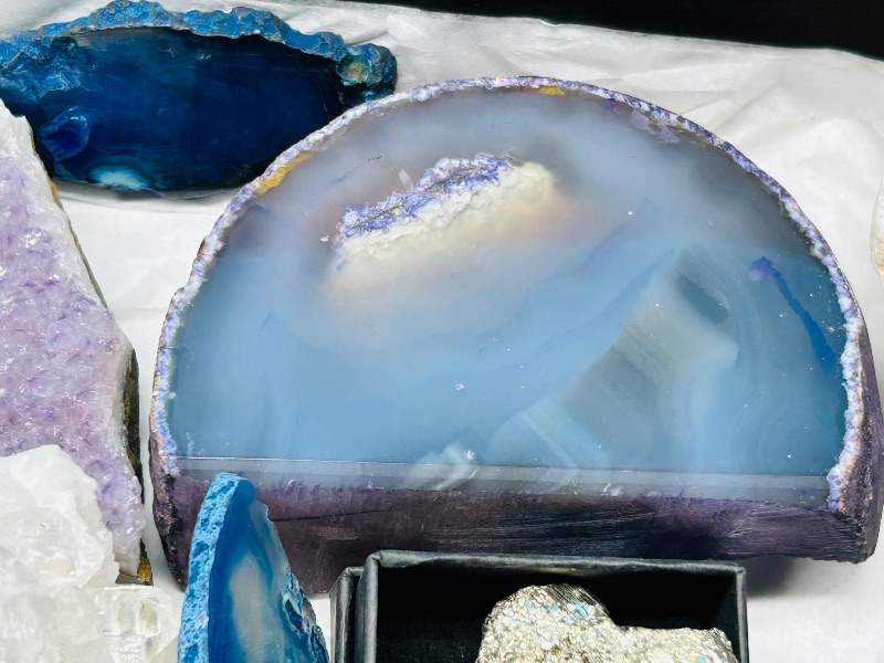 Photo 1 of 195859…rock collection- agates, pyrite (fools gold), fluorite, crystal, amethyst