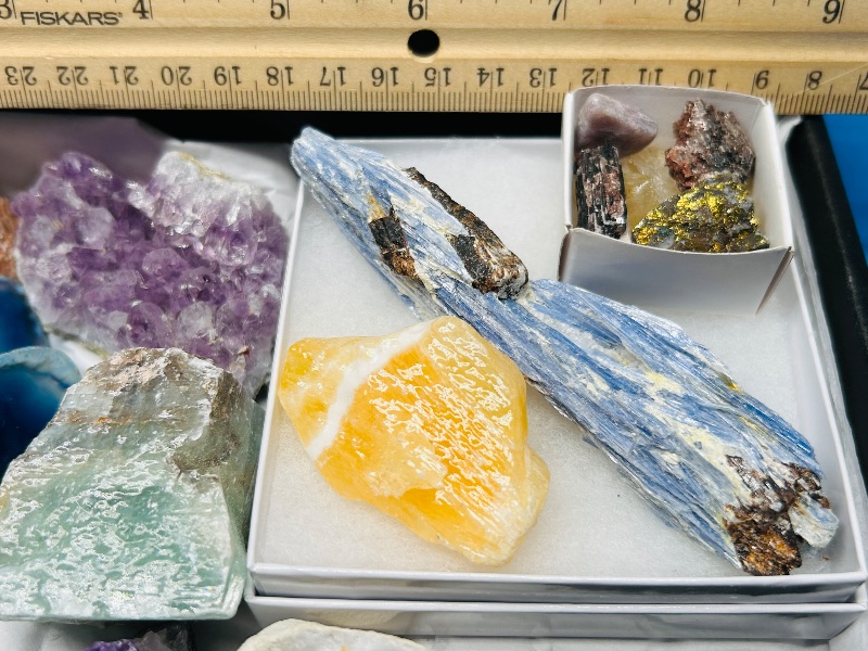 Photo 1 of 195861… rock collection- agates, pyrite (fools gold), fluorite, crystal, amethyst 