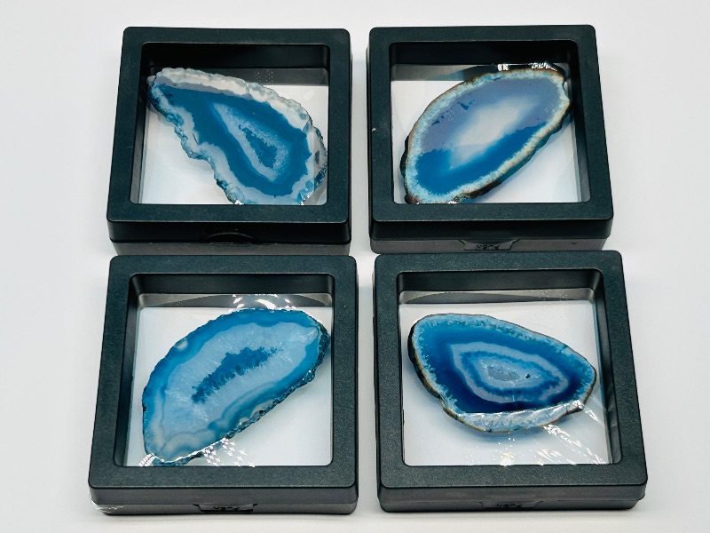 Photo 1 of 195869…4 small agate slices in 2.5” displays