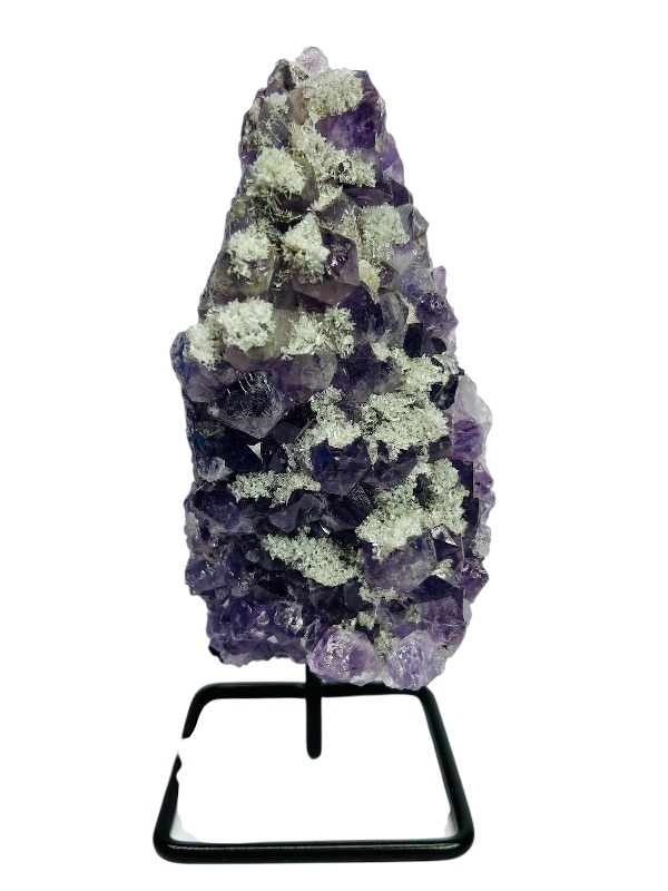 Photo 1 of 195875…7.5” amethyst crystal rock on stand- height includes stand