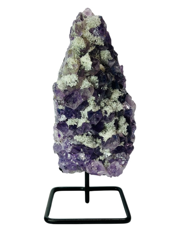 Photo 1 of 195875…7.5” amethyst crystal rock on stand- height includes stand