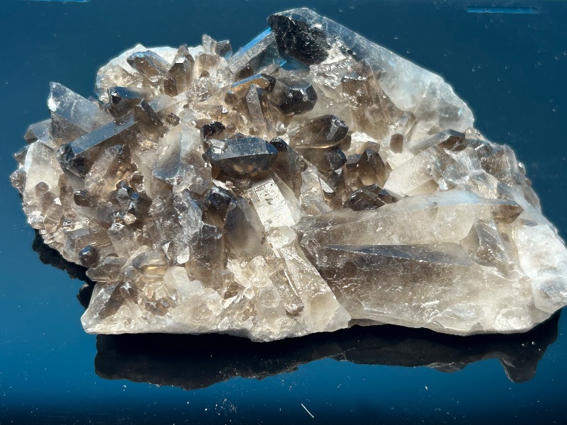 Photo 1 of 195876…large smokey quartz rock in 10 x 8” display case