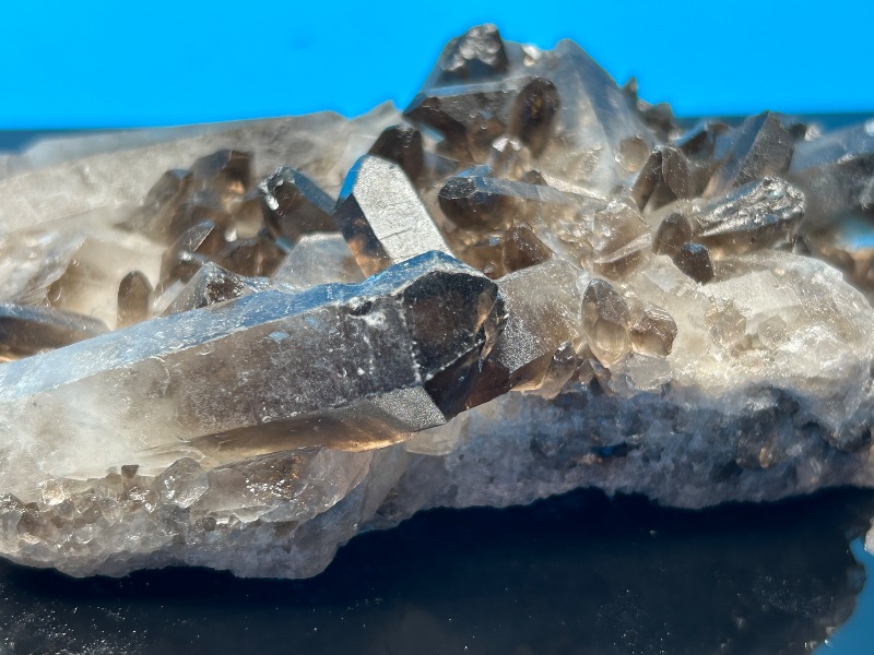 Photo 1 of 195876…large smokey quartz rock in 10 x 8” display case