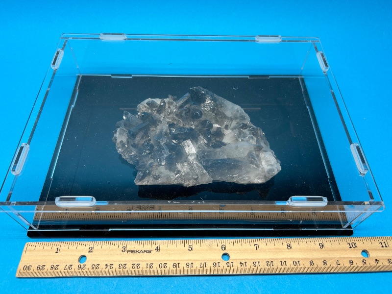 Photo 1 of 195876…large smokey quartz rock in 10 x 8” display case