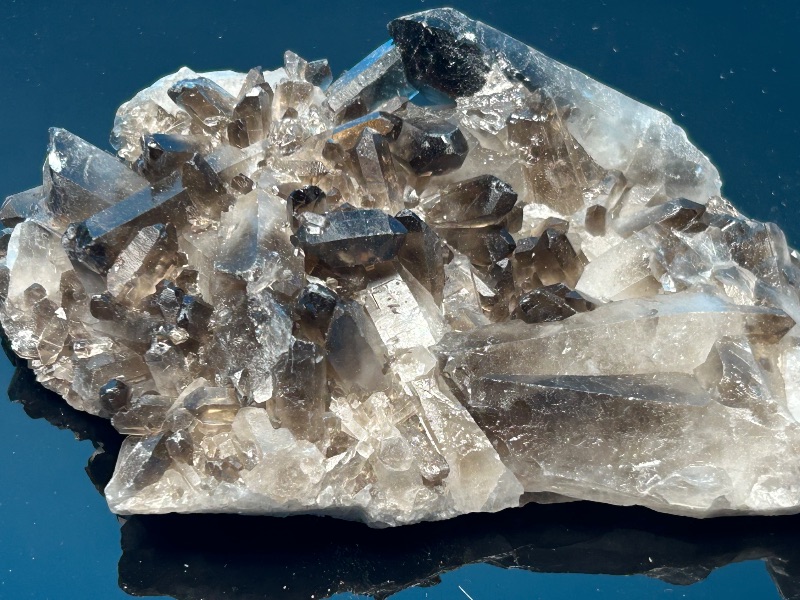 Photo 1 of 195876…large smokey quartz rock in 10 x 8” display case