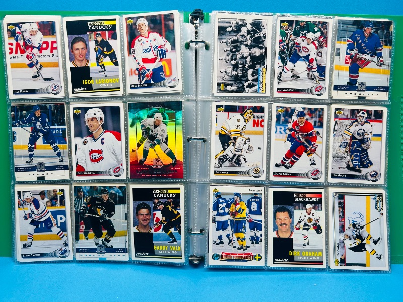 Photo 1 of 195880…final sale no return/refund-270 mixed hockey cards in binder