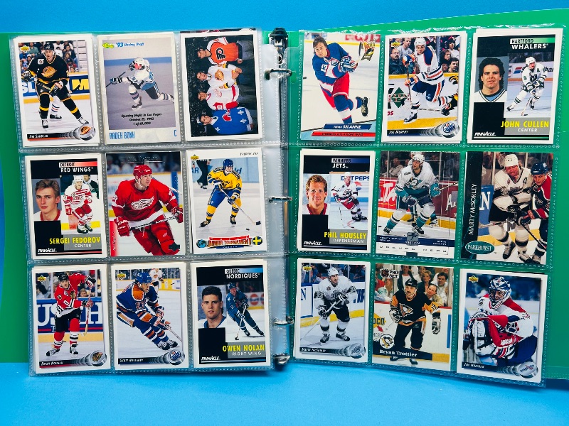 Photo 1 of 195880…final sale no return/refund-270 mixed hockey cards in binder