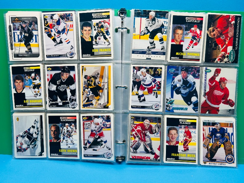 Photo 1 of 195880…final sale no return/refund-270 mixed hockey cards in binder