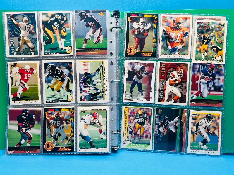 Photo 1 of 195882… final sale no return/refund-270 mixed football cards in binder