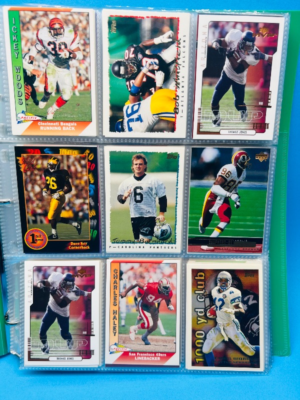 Photo 1 of 195882… final sale no return/refund-270 mixed football cards in binder