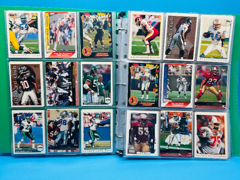 Photo 1 of 195882… final sale no return/refund-270 mixed football cards in binder