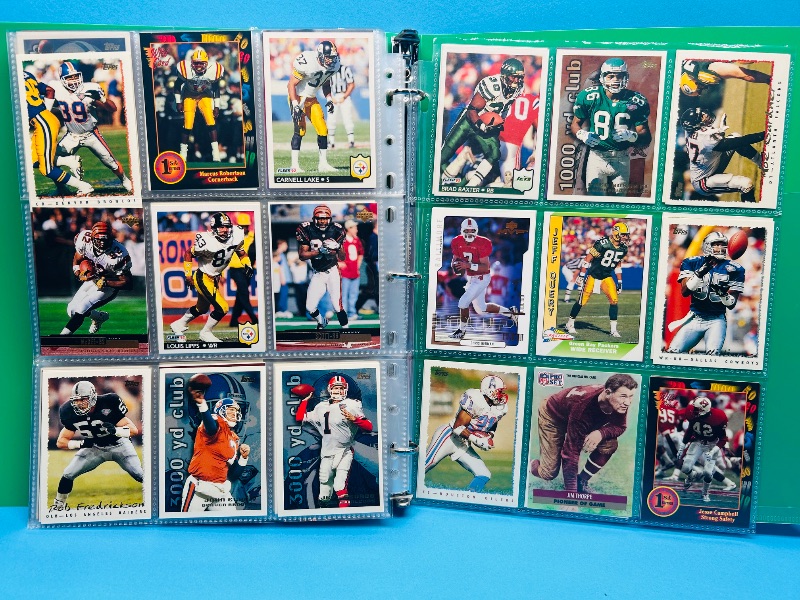 Photo 1 of 195882… final sale no return/refund-270 mixed football cards in binder