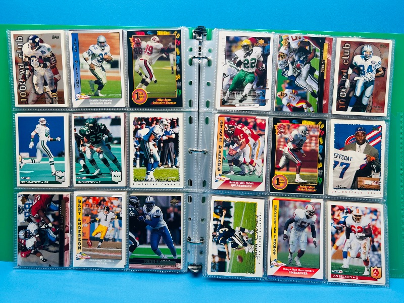 Photo 1 of 195882… final sale no return/refund-270 mixed football cards in binder
