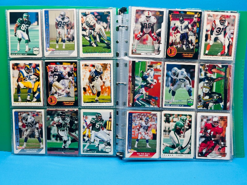 Photo 1 of 195882… final sale no return/refund-270 mixed football cards in binder