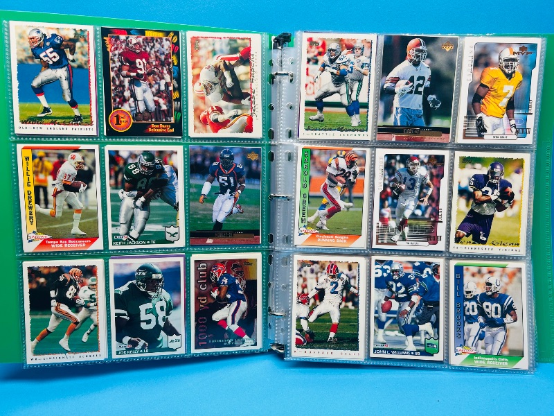 Photo 1 of 195882… final sale no return/refund-270 mixed football cards in binder