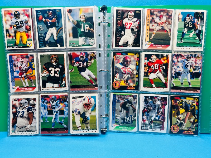 Photo 1 of 195882… final sale no return/refund-270 mixed football cards in binder