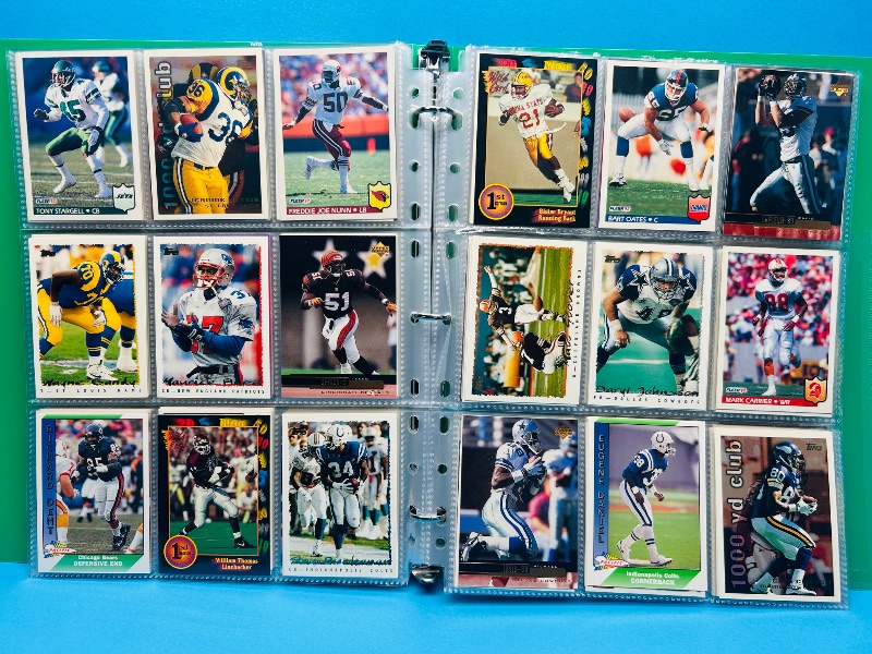 Photo 1 of 195882… final sale no return/refund-270 mixed football cards in binder