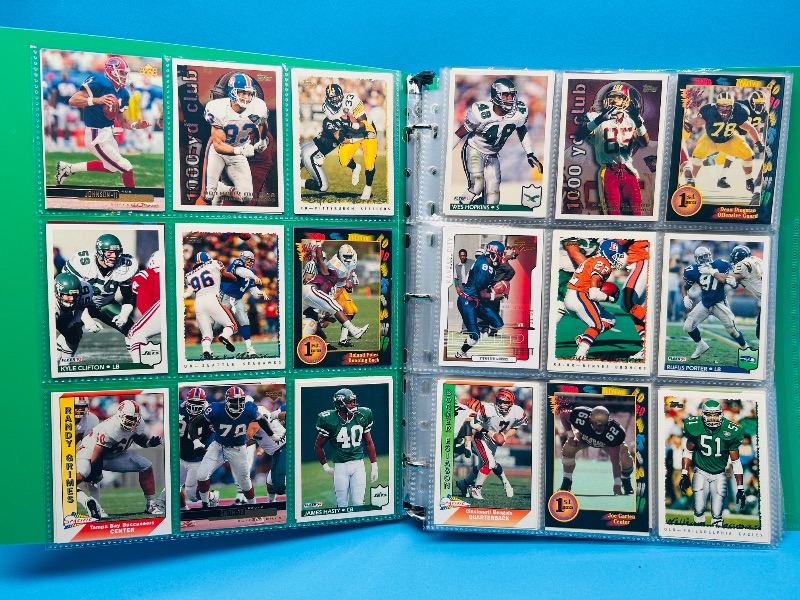 Photo 1 of 195882… final sale no return/refund-270 mixed football cards in binder