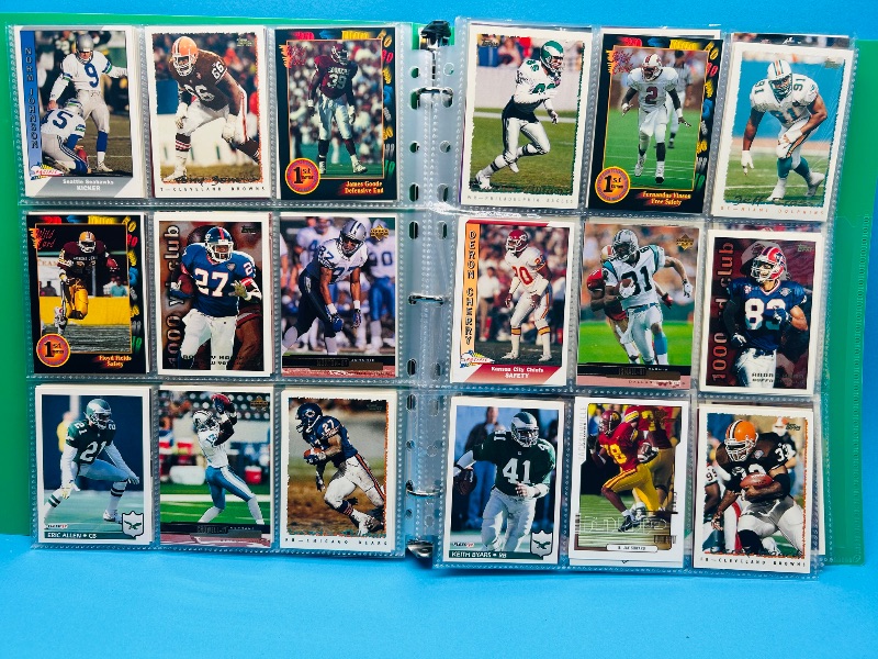 Photo 1 of 195882… final sale no return/refund-270 mixed football cards in binder