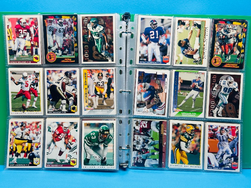 Photo 1 of 195882… final sale no return/refund-270 mixed football cards in binder