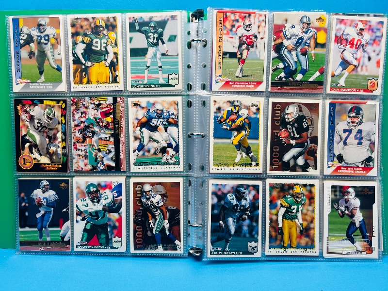 Photo 1 of 195882… final sale no return/refund-270 mixed football cards in binder