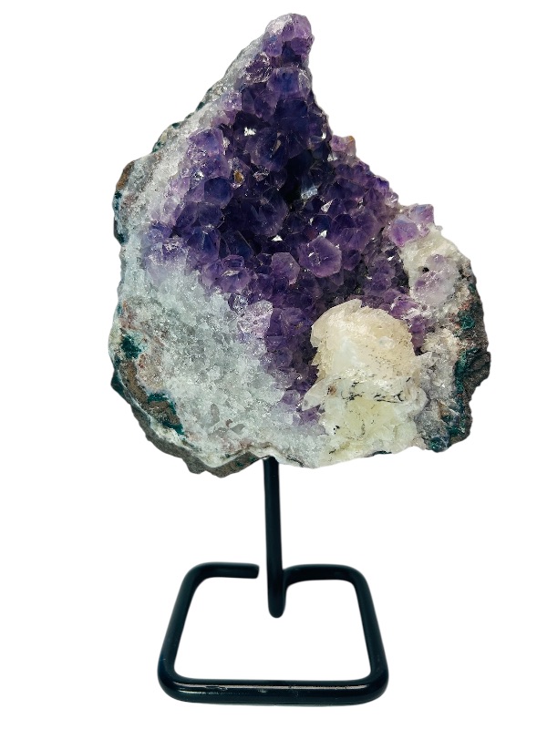 Photo 1 of 195885…9.5” large amethyst crystal rock on stand-height includes stand