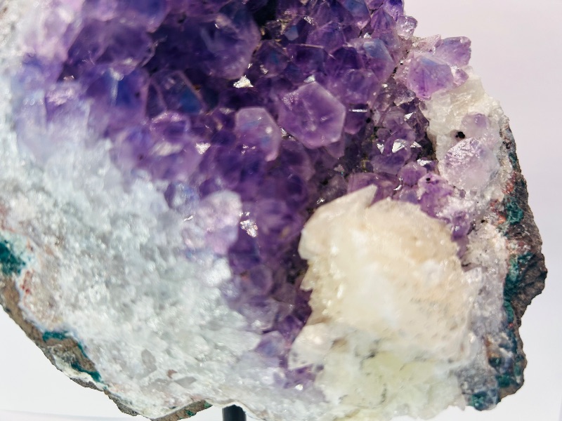 Photo 1 of 195885…9.5” large amethyst crystal rock on stand-height includes stand