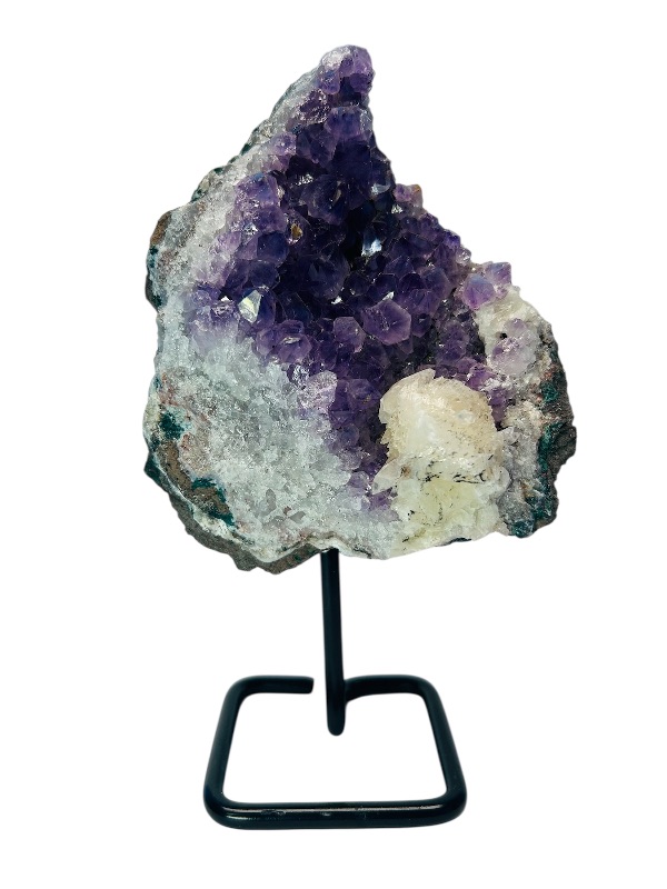 Photo 1 of 195885…9.5” large amethyst crystal rock on stand-height includes stand