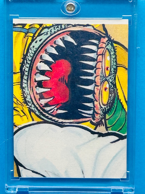 Photo 1 of 195897…fleer 1988 Grossouts #55 Sam Quentin Chicken card  in hard plastic case