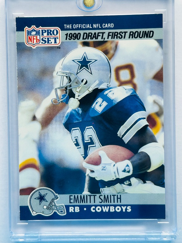 Photo 1 of 195903…Rookie Emmitt Smith card 685 in hard plastic case