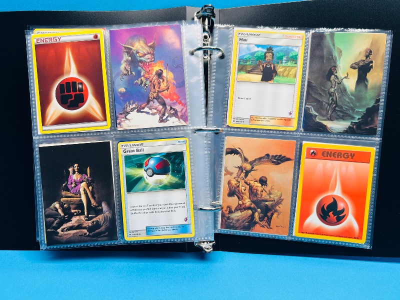 Photo 1 of 195914… final sale no return - refund-152 mixed character/trading cards in binder