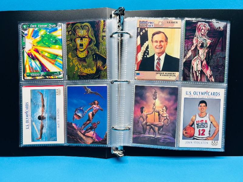 Photo 1 of 195914… final sale no return - refund-152 mixed character/trading cards in binder