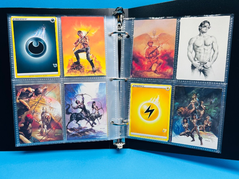Photo 1 of 195914… final sale no return - refund-152 mixed character/trading cards in binder