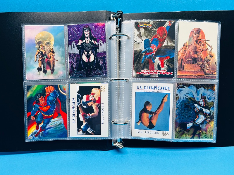 Photo 1 of 195914… final sale no return - refund-152 mixed character/trading cards in binder