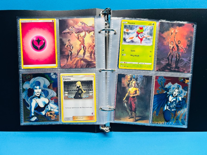 Photo 1 of 195914… final sale no return - refund-152 mixed character/trading cards in binder