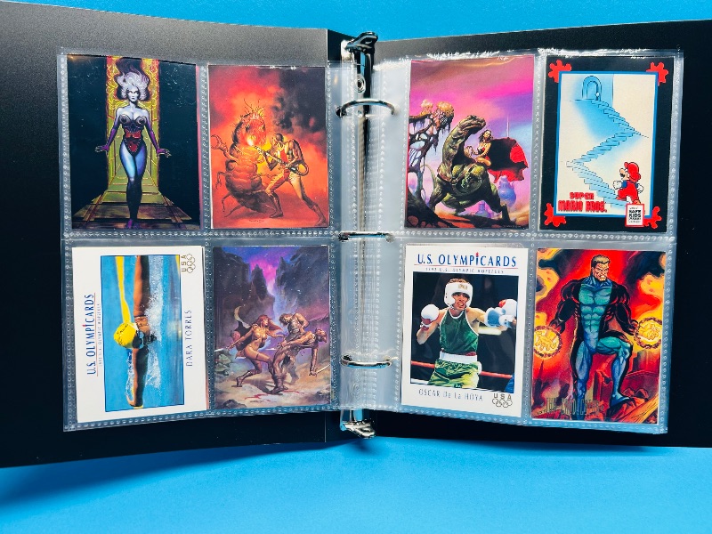Photo 1 of 195914… final sale no return - refund-152 mixed character/trading cards in binder