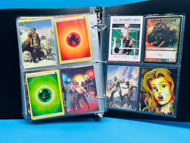 Photo 1 of 195914… final sale no return - refund-152 mixed character/trading cards in binder