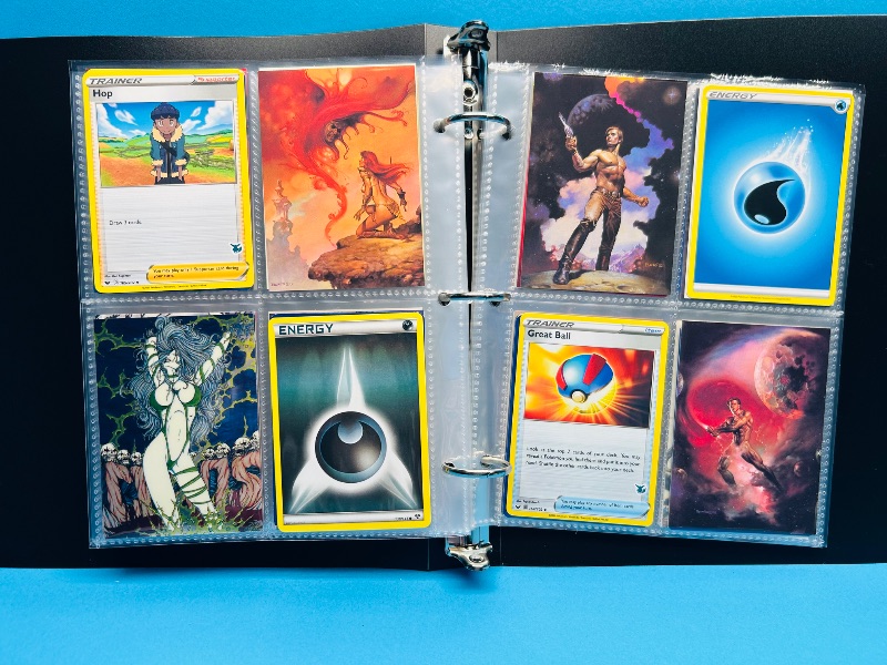 Photo 1 of 195914… final sale no return - refund-152 mixed character/trading cards in binder